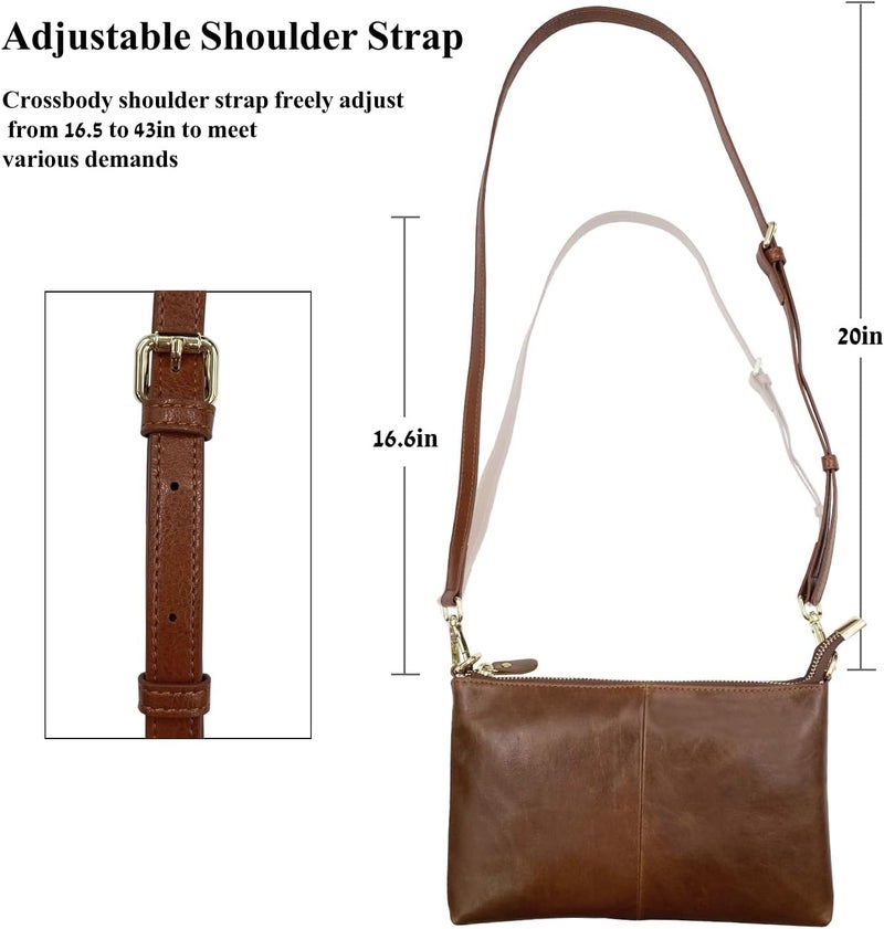 Beurlike Leather Wristlet Wallet Clutch Purses For Women Small Crossbody Phone Bags - Image 3